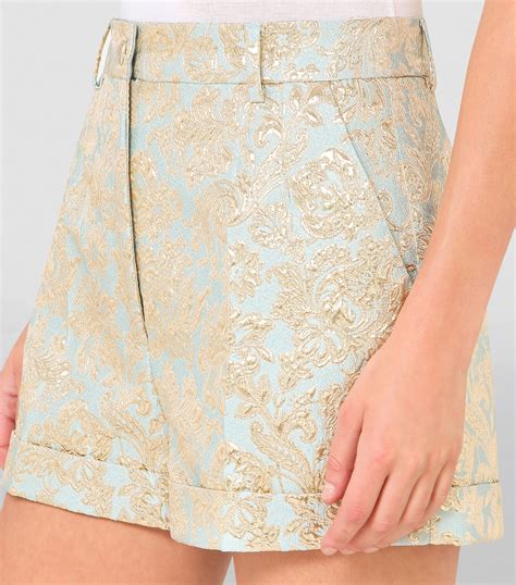 Short floral jacquard A